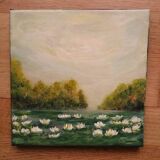 landscape painting classic modern art signed and delivered with its certificate