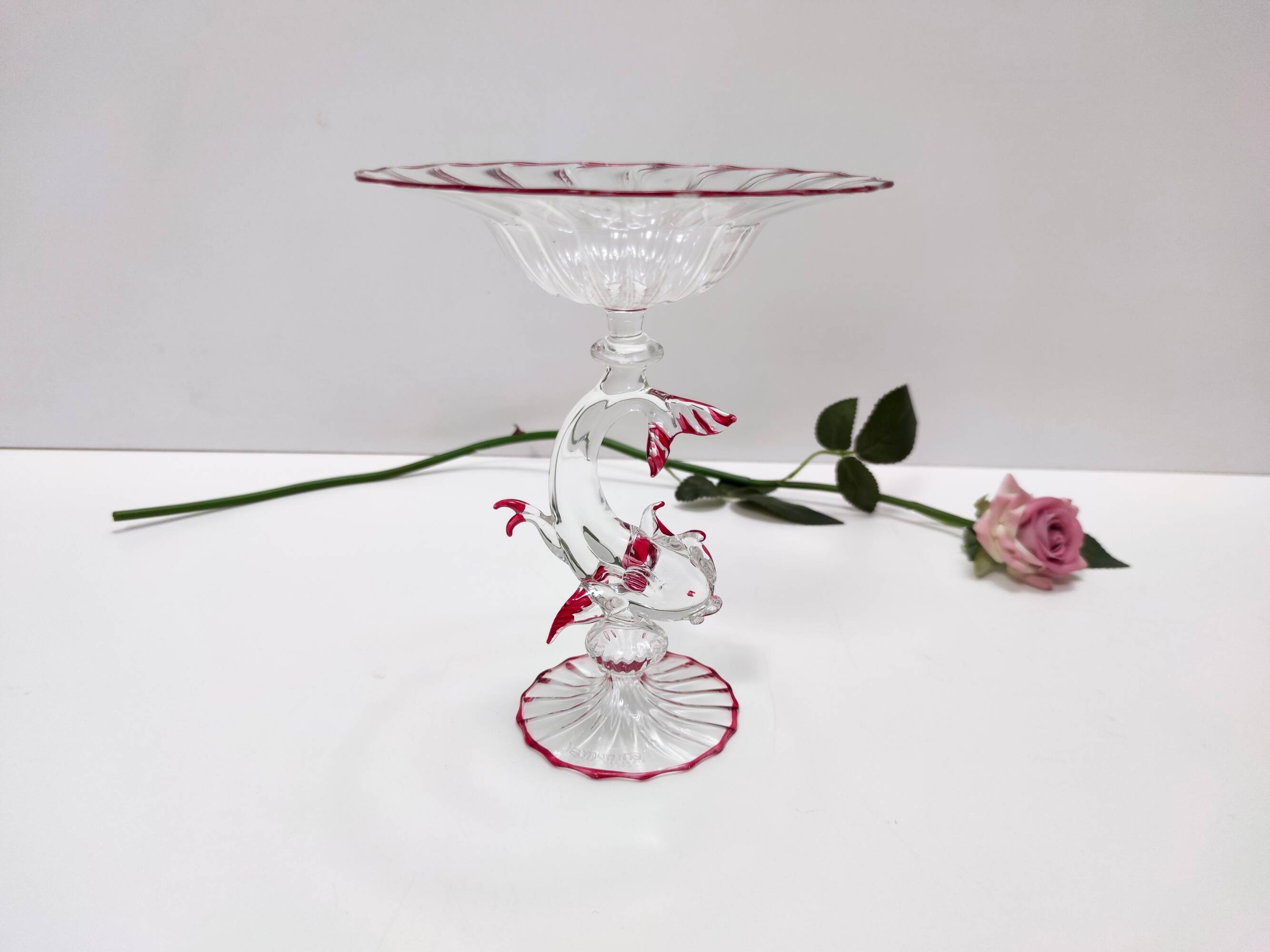 Renaissance style Murano Glass Cake Stand by La Murrina, Italy