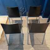 Set of 4 Kuadra chairs Pedrali Italy 2000s