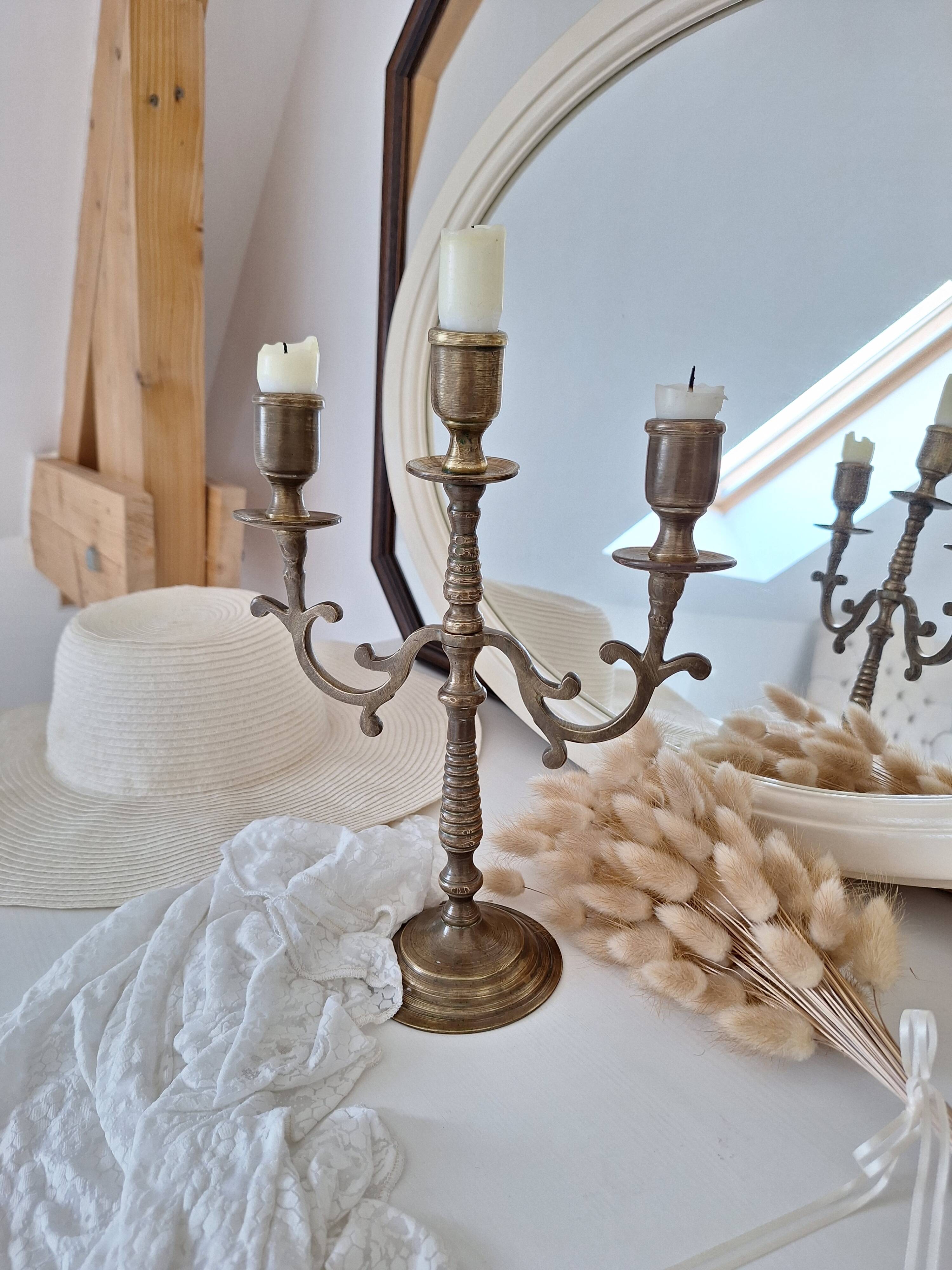 Vintage brass candlestick