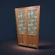 Vintage Parisian wooden wardrobe