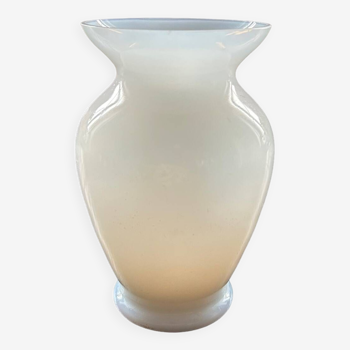 White opaline vase