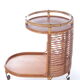 Vintage bamboo bar trolley original french from the 1960s