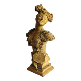 Buste de femme en terre cuite signé Torcuato Tasso Y Nadal