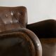 Vintage Danish "1669" Armchair in Brown Leather by Fritz Hansen, 1940s