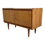 2-door wood sideboard or Record cabinet 1970s