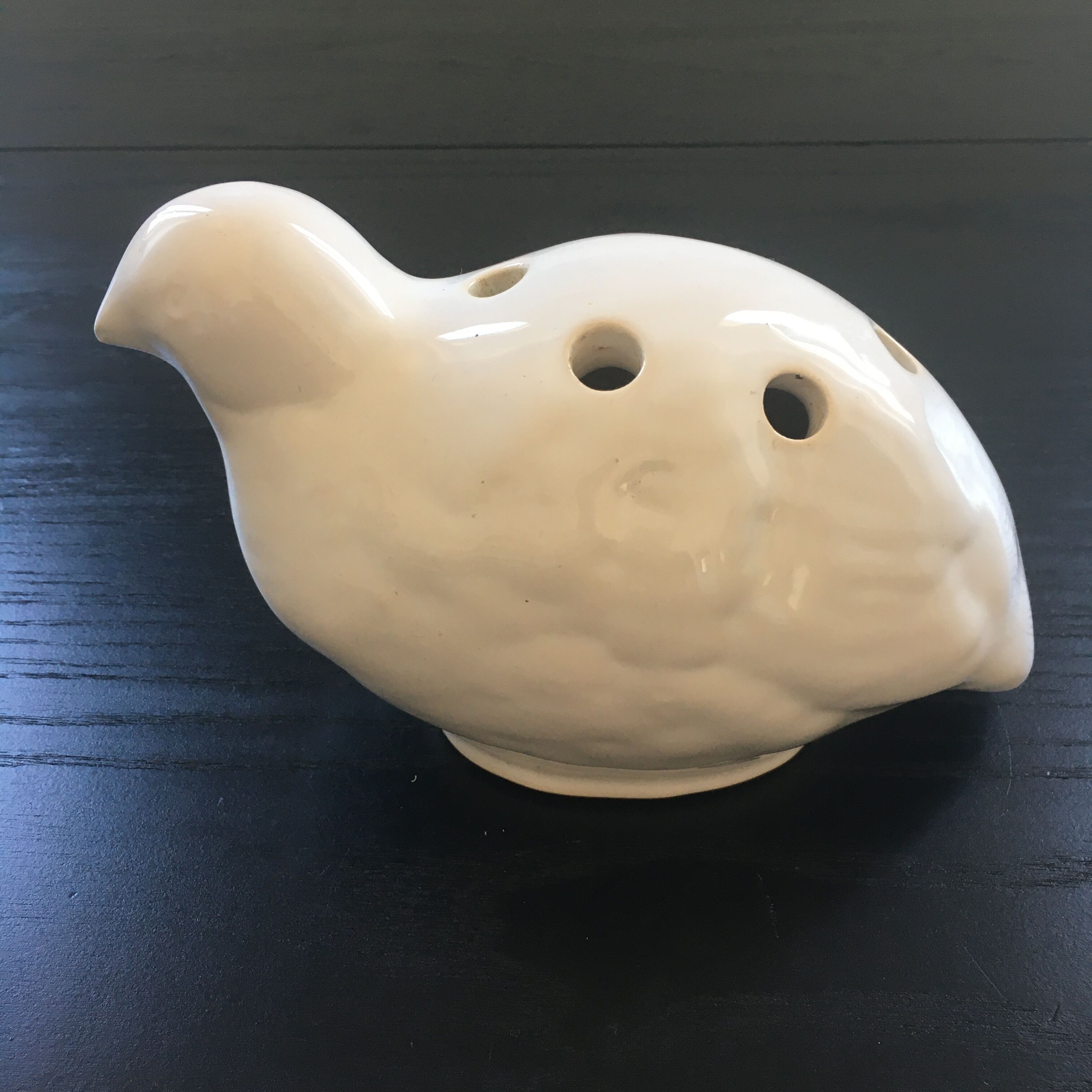 Bird spades flowers signed