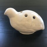 Bird spades flowers signed