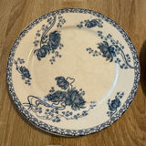 6 antique plates Royat – Sarreguemines