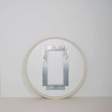 Large vintage mirror with double facet edge