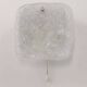 Midcentury wall sconce Kalmar in frosted ice glass, Austria, 1960s