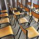 Lot de 18 chaises vintage "mullca"