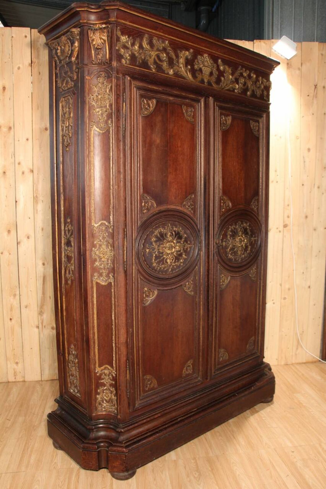 Large 18th Century Regency Wardrobe, Parisian Work