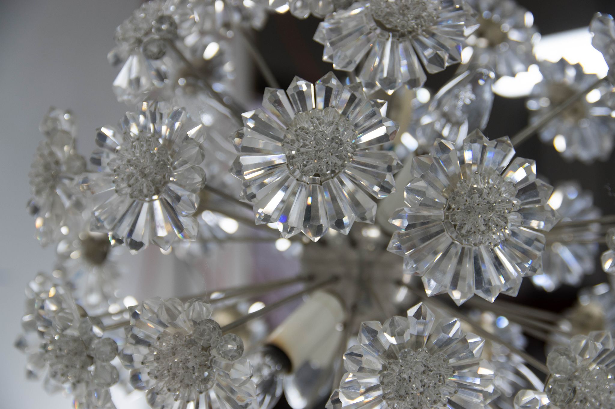 Lustre pissenlit par Preciosa, années 1970