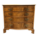 C19th Mahogany Chest Of Drawers Of Serpentine Outline