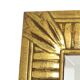 Miroir Deknudt en or Hollywood Regency biseauté 92 cm