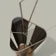 Brass and perforated metal umbrella stand from the 1950s - Wagner Keller