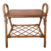Rattan end of sofa