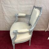 Armchair Cabriolet old Louis XVI style completely renovated