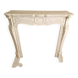 cheminée marbre blanc