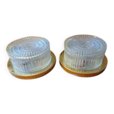 Pair of vintage pendant lights from the 60s