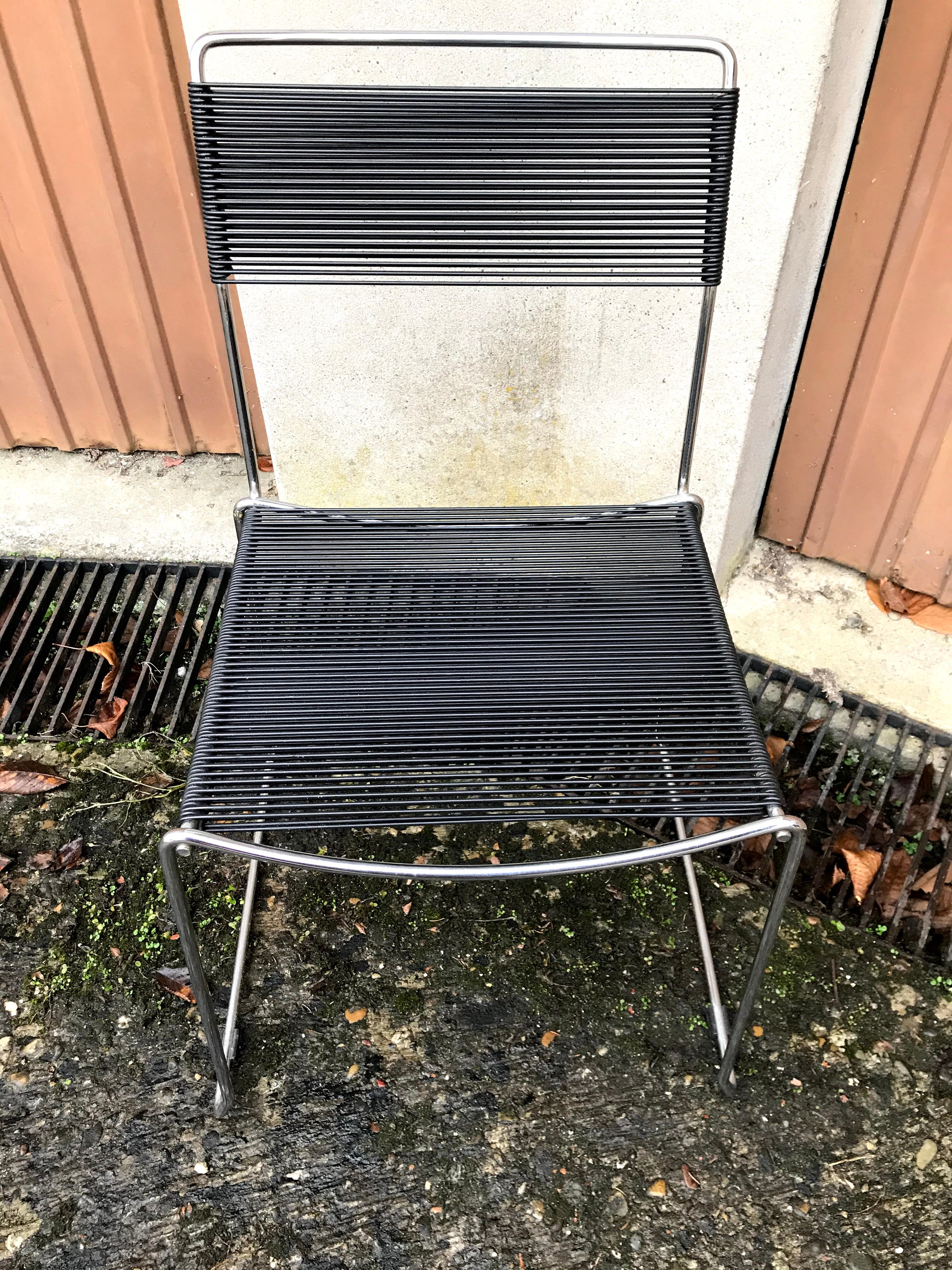 Vintage scoubidou or spaghetti chairs 60s