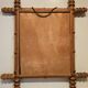 Turned wooden mirror in bamboo style from the 1930s.