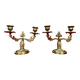 Louis XV Rococo style gilt bronze candlesticks circa 1900