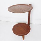 Table d'appoint vintage en teck danois par Edmund Jorgensen