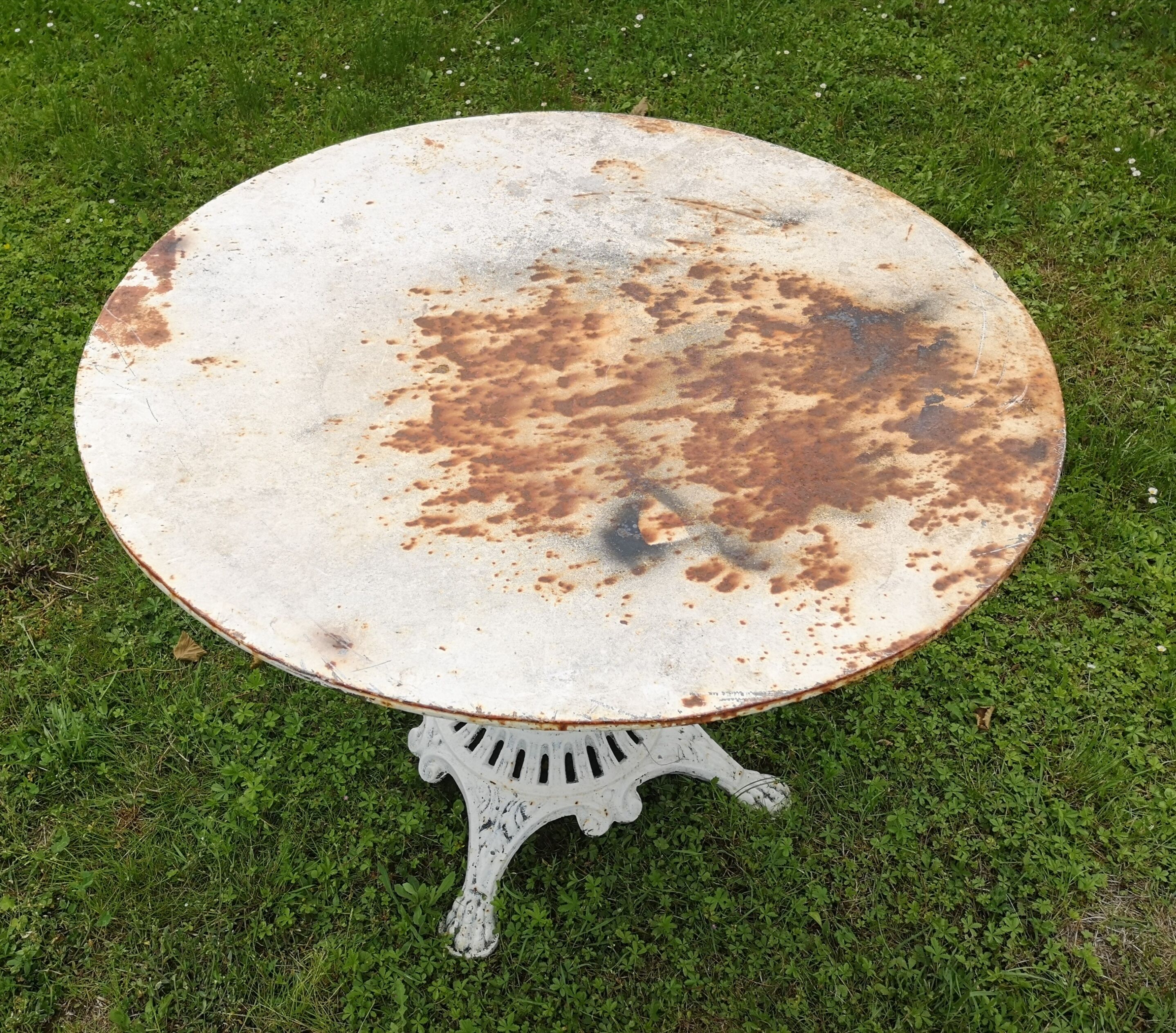Garden table Napoleon 3 III XIX vintage loft