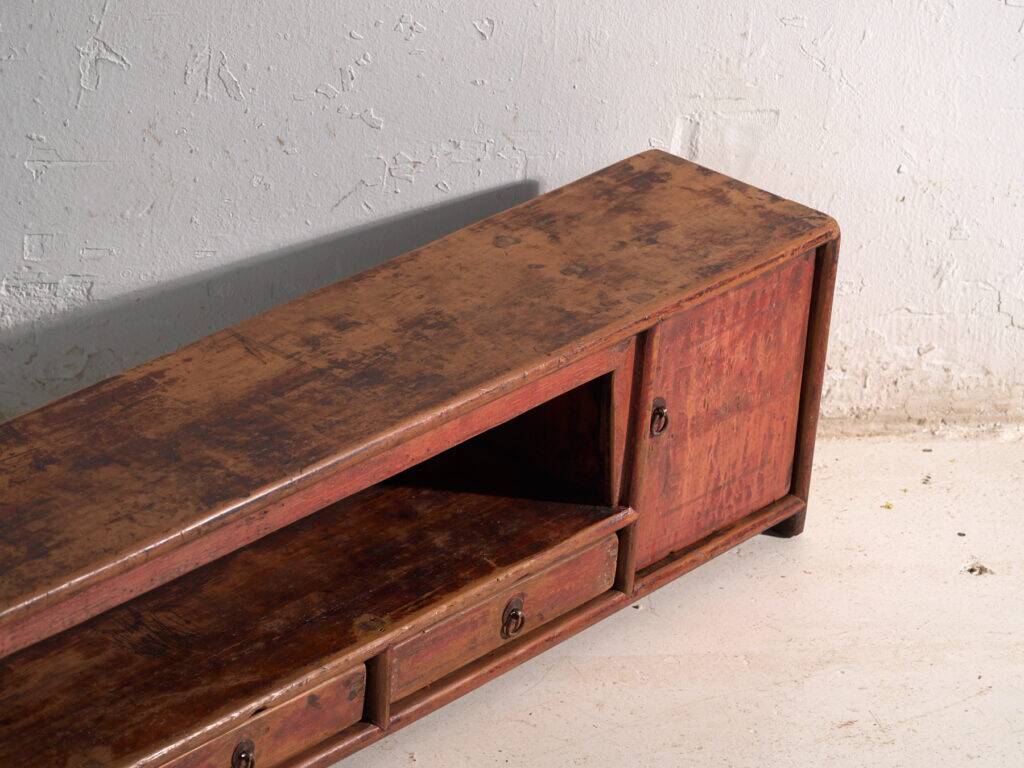 Antique low elm wood furniture – China, around 1900