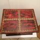 Vintage antique wooden and copper chest