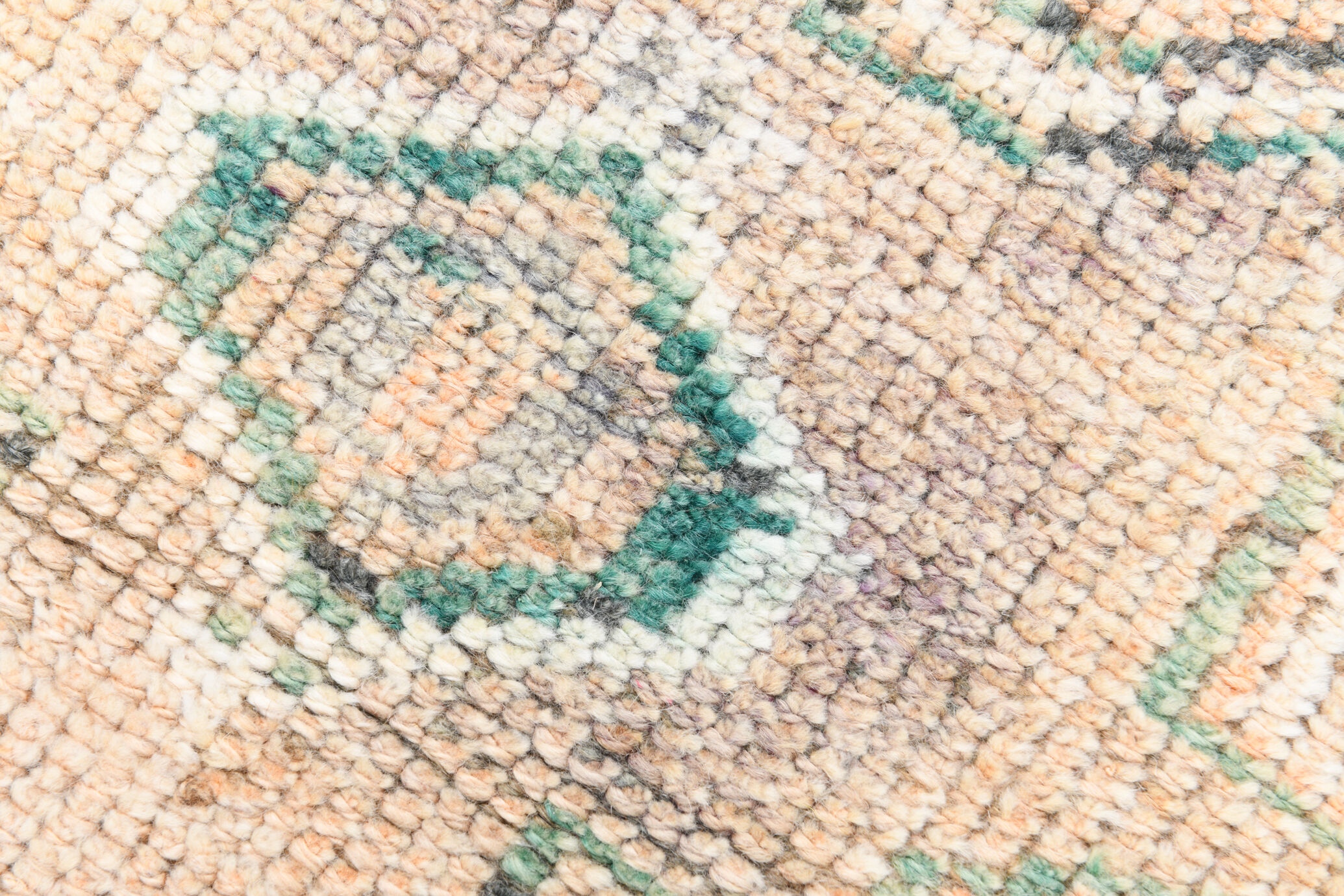 3x12 pale orange herki runner rug 99x380cm