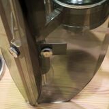 Mid century Italian pendant lamp with 9 faceted glass panels