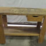 Ancien établi de métier en bois