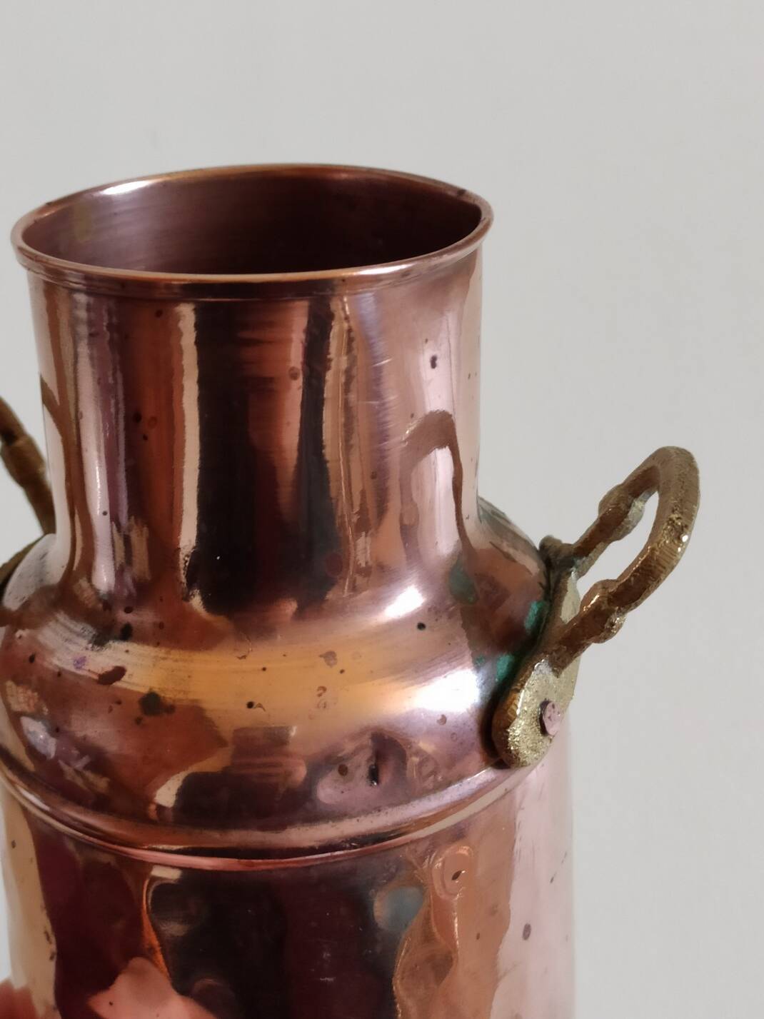 Small copper milk jug