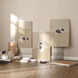 Set of 3 figure giclee prints