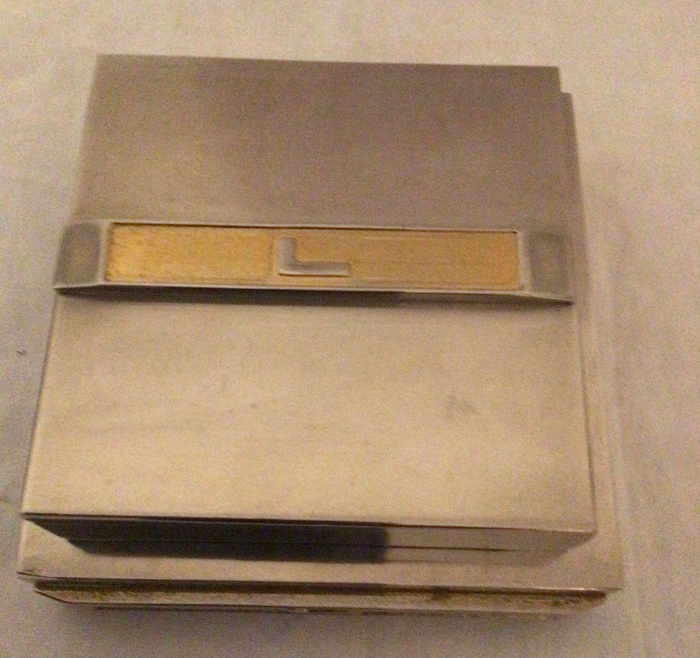 Vintage Lancel ashtray and cigarette box