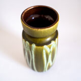 West Germany vintage green ceramic vase from West Germany, 50s