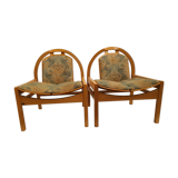 Pair of lounge armchairs Baumann model argos year 70 vintage
