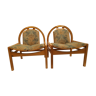 Paire de fauteuils lounge Baumann model argos année 70 vintage