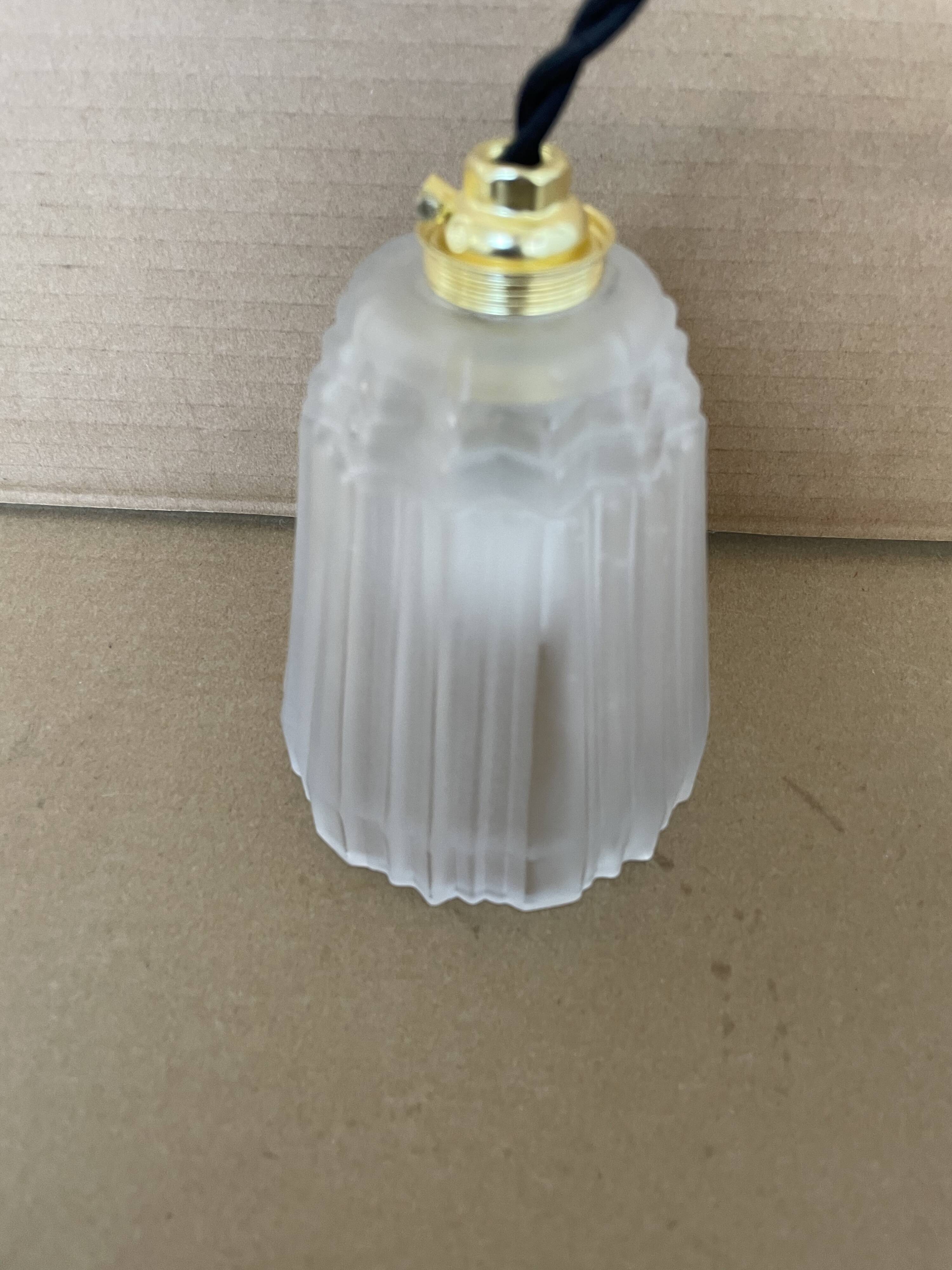 Small antique Art Deco pendant light