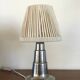 1930s Art Deco lamp in chrome with recycled cotton shade