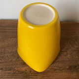 Yellow ceramic vase