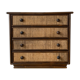 Commode en rotin, Maugrion 1960