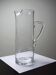 Old crystal/pulled glass pitcher engraved with floral decoration, Europe 1920-1930