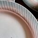 Set of 12 vintage pink and gray fish-shaped plates - Digoin