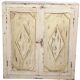 Art Deco wall cabinet in ancient Burmese teak