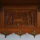 20th century Belgian Oak Coatrack in Baroque Bruegel Style