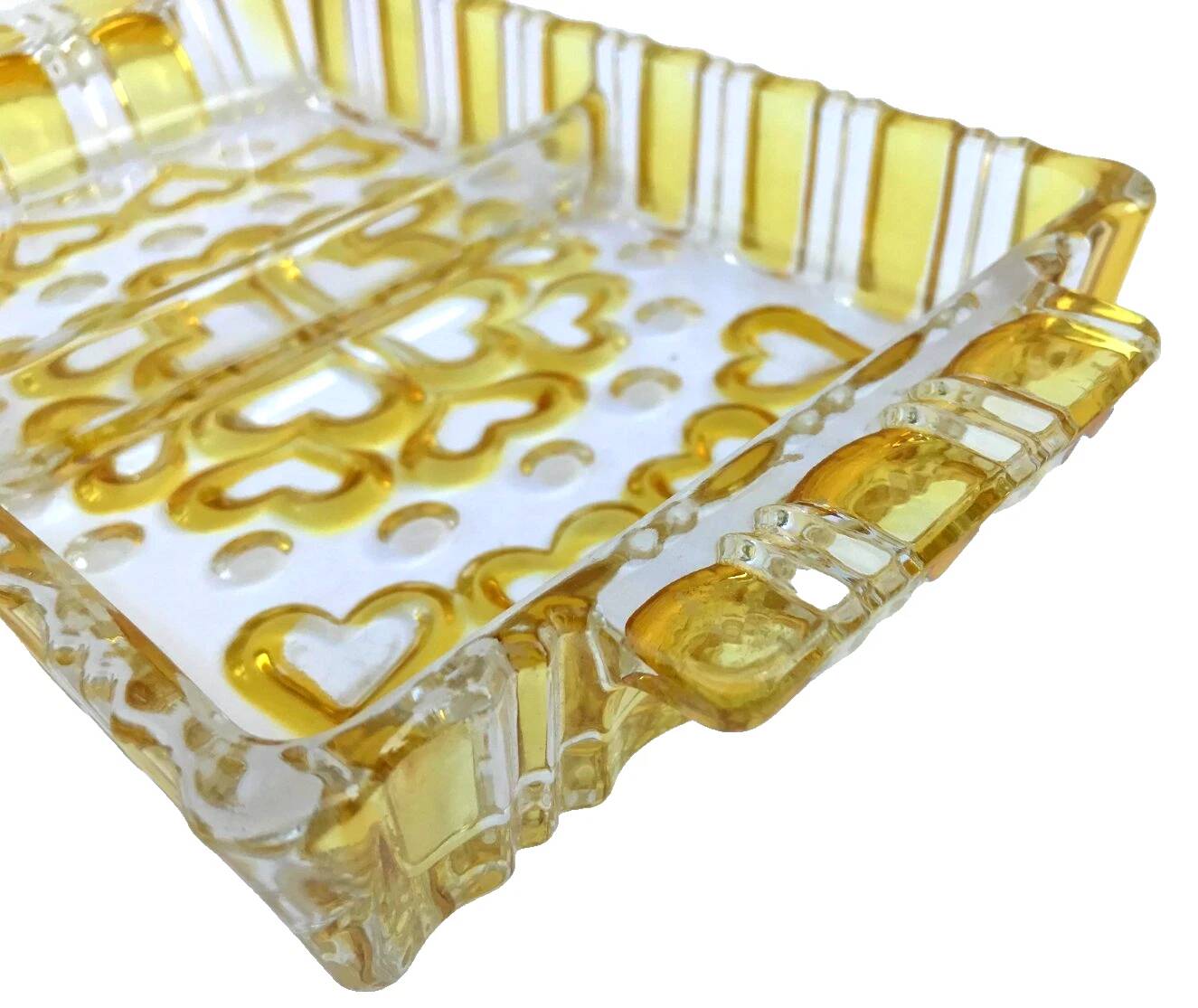 Plat serviteur  Verre coloré
